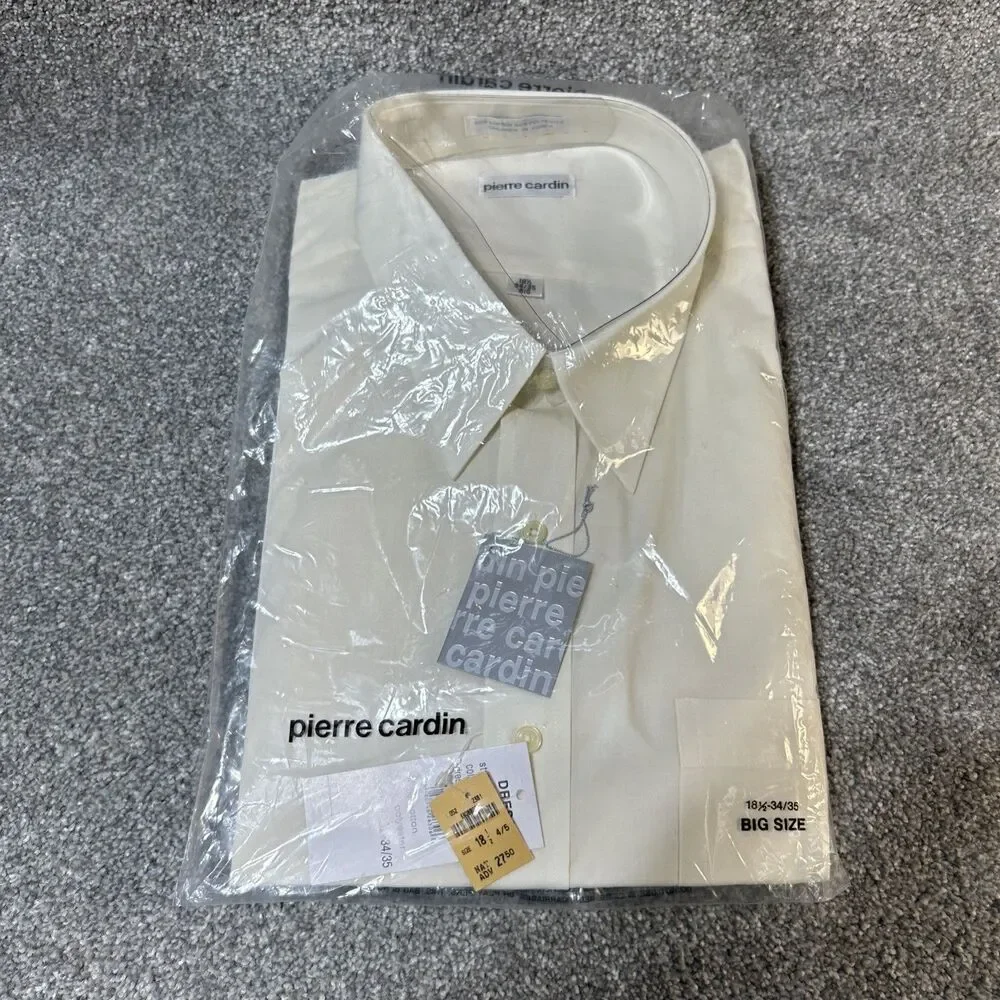 LOT - 3 Dress Shirts 18.5 Neck Oleg Cassini Pierre Cardin 34/35 Brigadier 36/37 - Picture 9 of 11